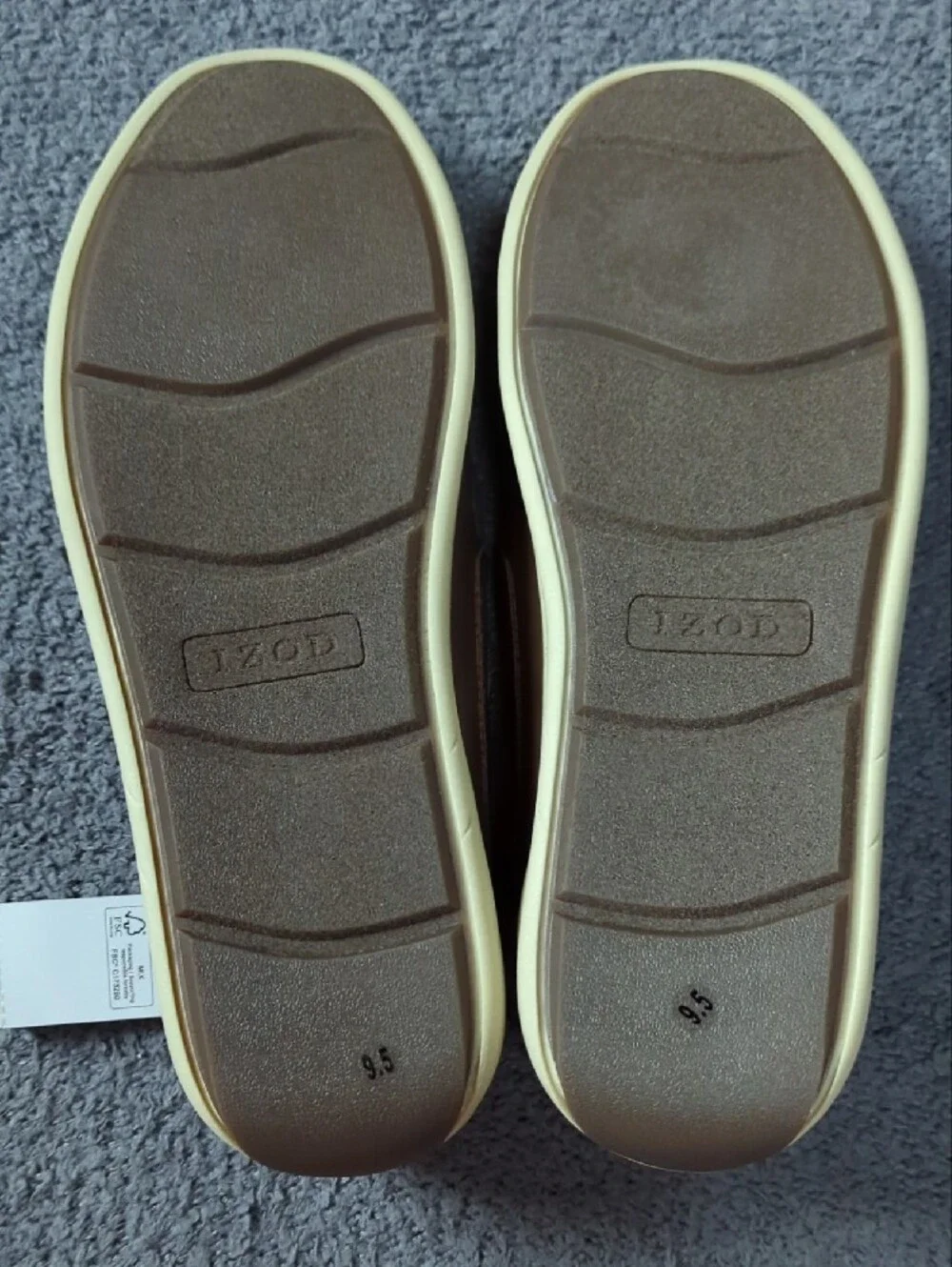 Izod Men's Memory Foam Seapoint Tan Slip-On Loafers